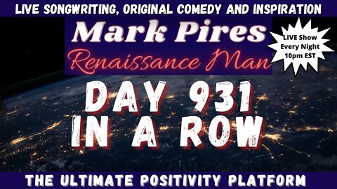 Catch The Pre Premiere of "You Never Know" Day 931 In A Row!!