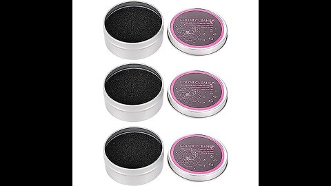 Yuyeran 2Pcs/Set Makeup Brushes Cleaner Sponge Dry Brushes Cleaner Eye Shadow or Blush Color Re...