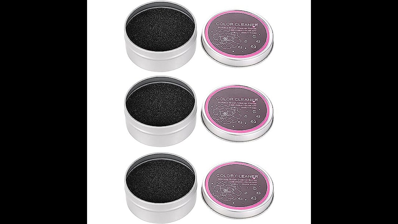 Yuyeran 2Pcs/Set Makeup Brushes Cleaner Sponge Dry Brushes Cleaner Eye Shadow or Blush Color Re...