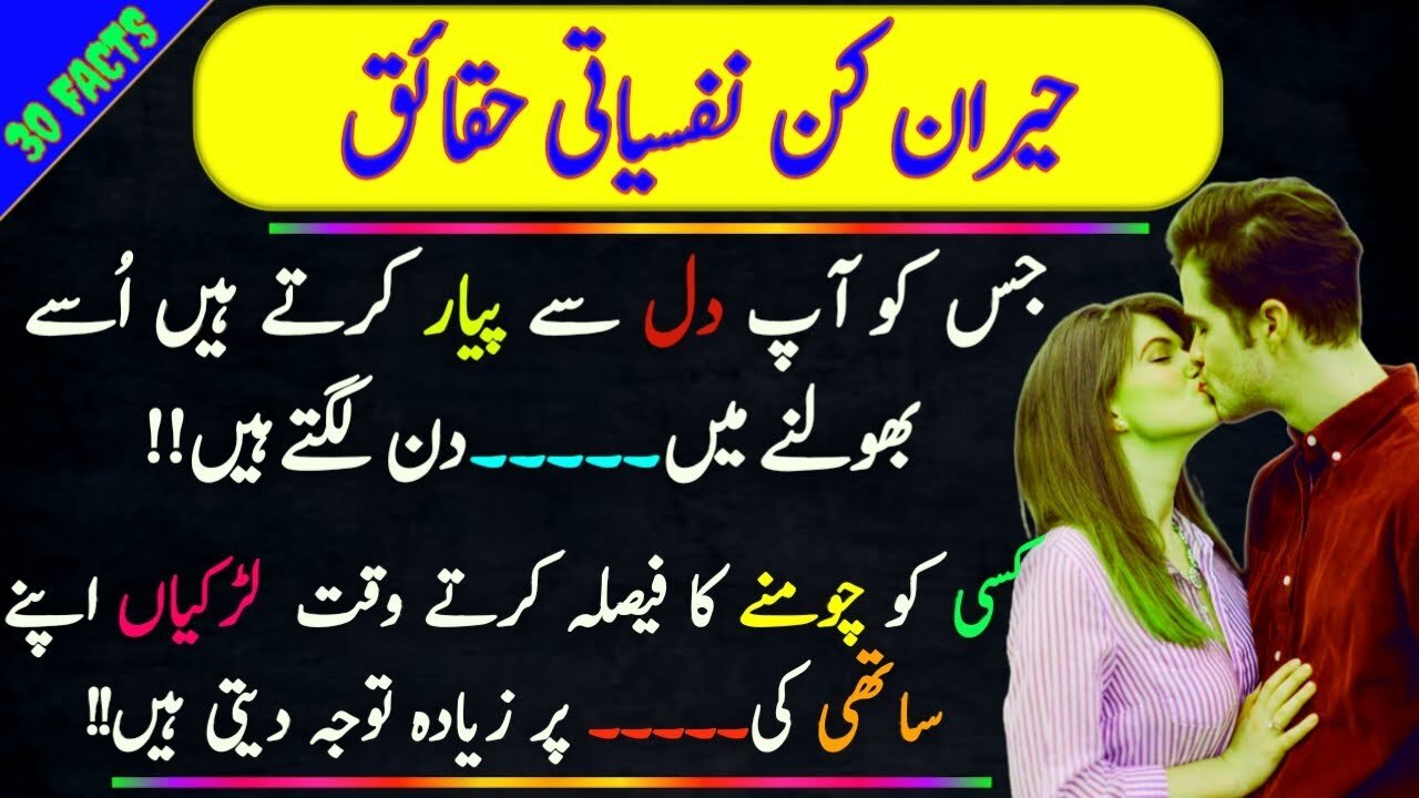 Surprising psychological facts||Top Surprising psychological facts in Urdu||Psychology facts part 5