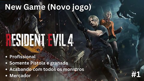 Resident Evil 4 Remake, Profissional Pist0la e Gran@da, mat@ando todos os ganados - Capitulo #1