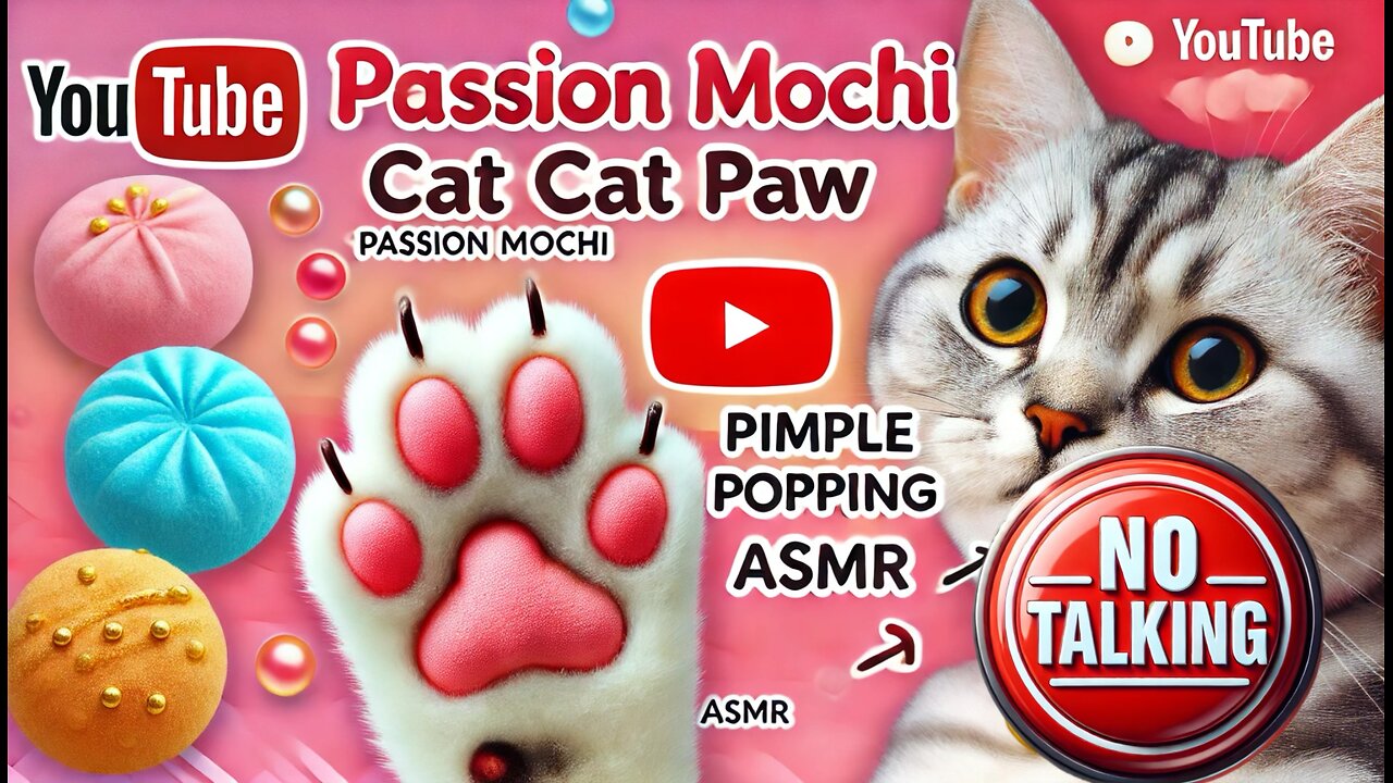 Intensely Satisfying Mochi Cat Paw Pimple Popping ASMR Experience