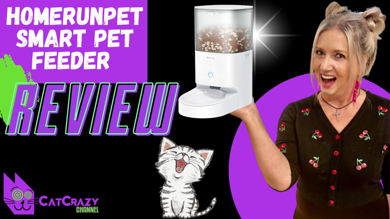 Stop Filling Your Cat's Bowl - The Homerunpet Smart Pet Feeder Does It For You - Our Review 😻