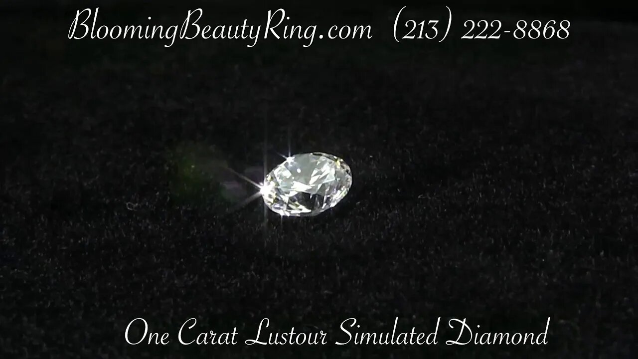 One Carat Round Lustour Simulated Diamond Gemstone