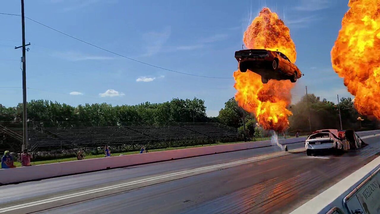 nice jump ,but why destroy a beautiful mopar