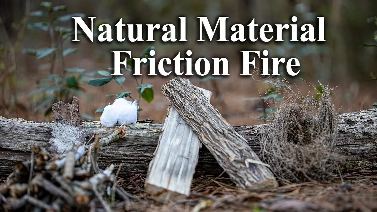 Natural Friction Fire | Survival | camping | bushcraft | backpacking