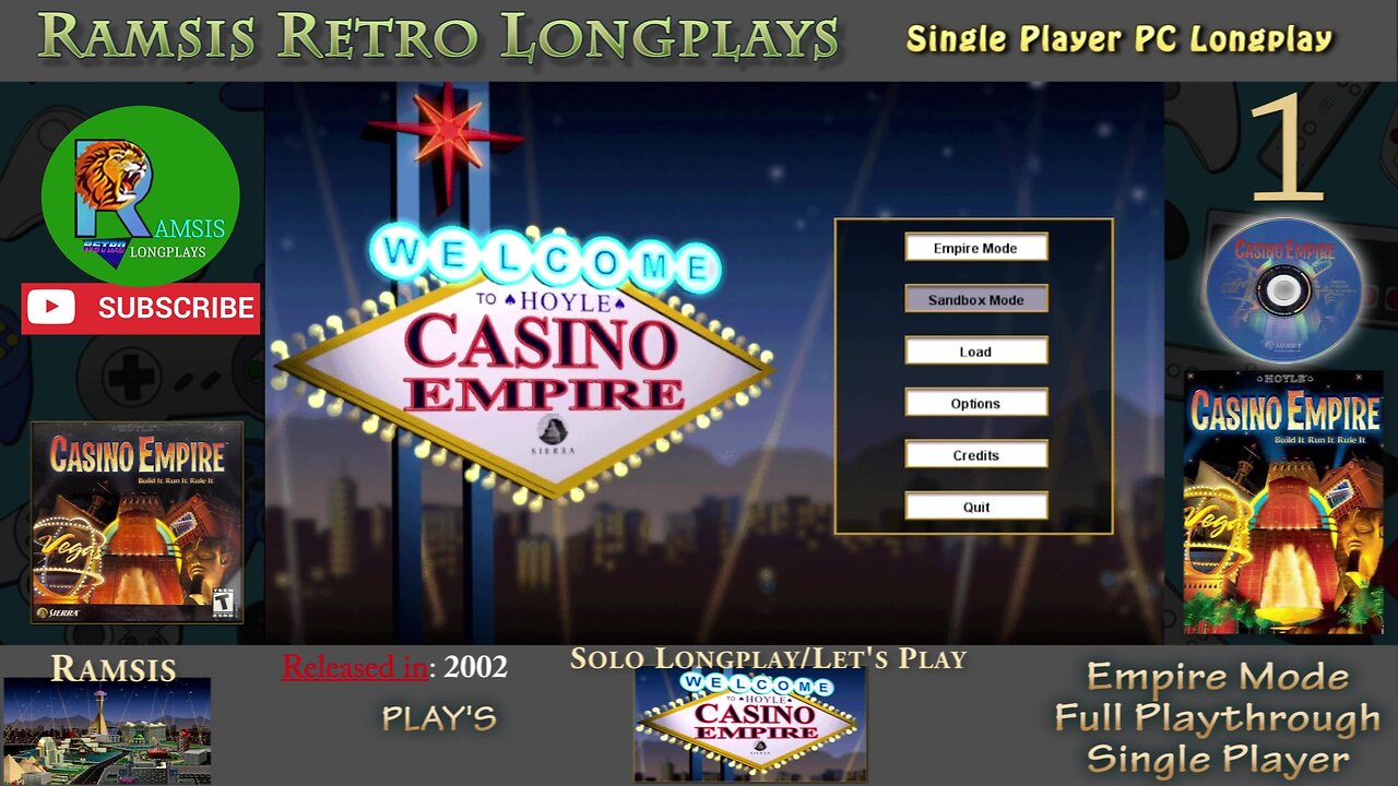 Hoyle Casino Empire | PC Game | 2002 | Casino #1 - Buddy's Casino | Episode #1 | Retro Longplay