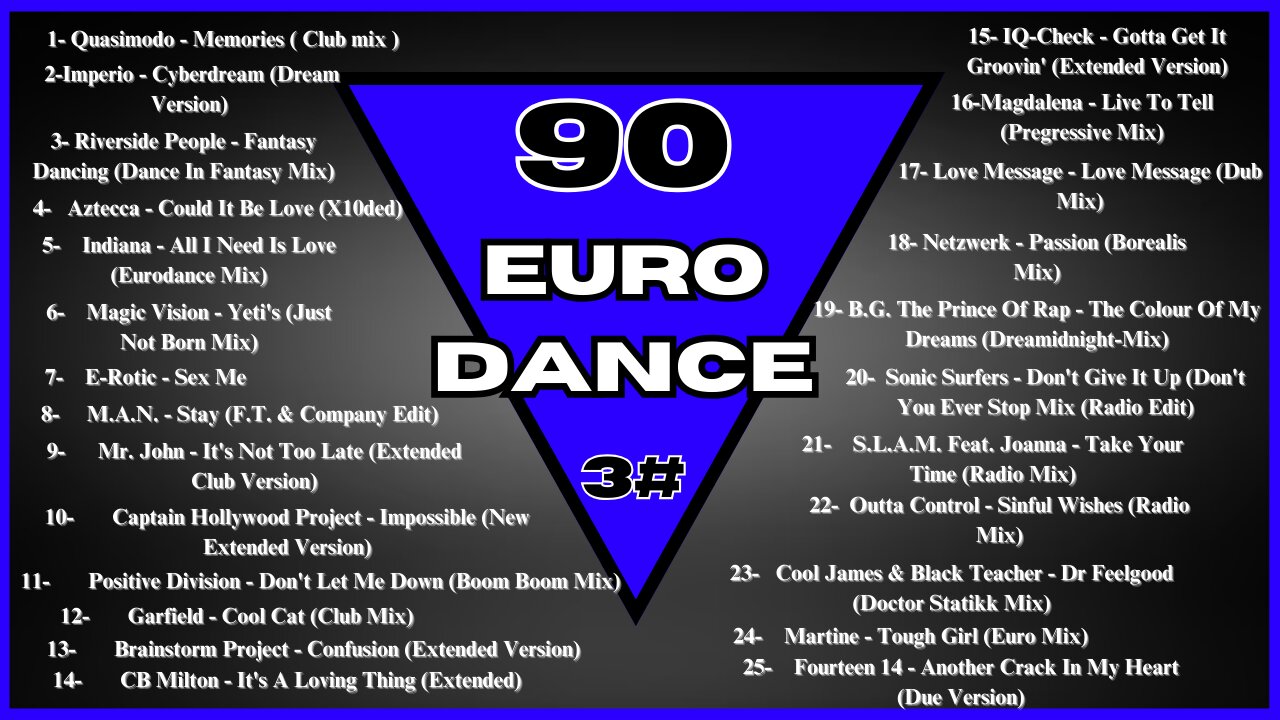 The Best Eurodance (90 a 99) - part 3