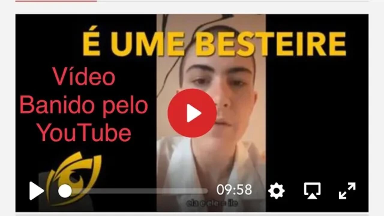 Mais um V1D30 BAN1D0 pelo YouTube