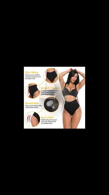 Women Thong Panty Shaper High Waist Tummy Control Panties | Link in the description 👇 to BUY
