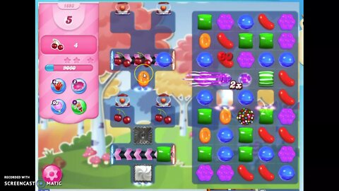 Candy Crush Level 1693 Audio Talkthrough, 3 Stars 0 Boosters
