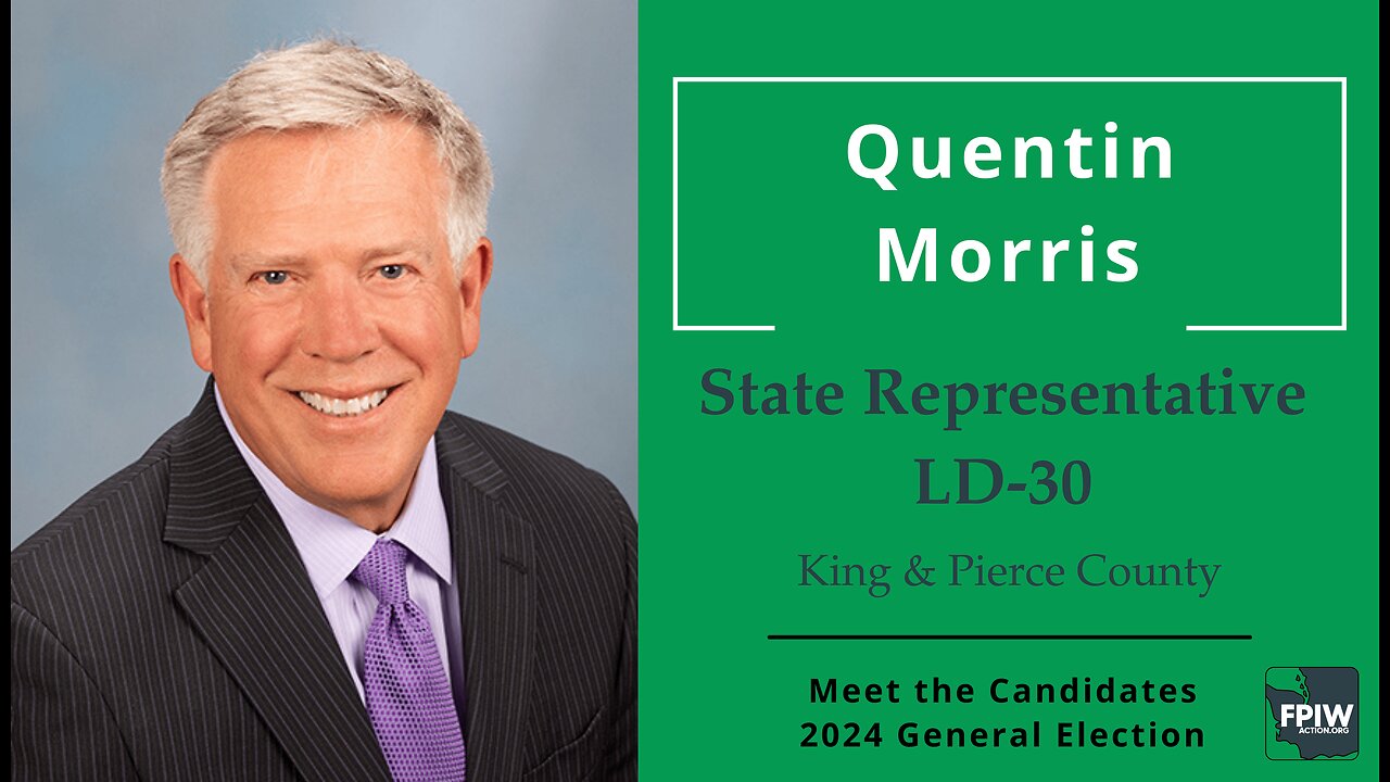 Quentin Morris • State Rep, LD-30