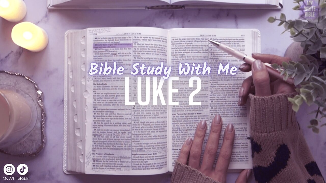 Bible Study Gospel of Saint Luke Chapter 2 | Study the Bible With Me | How to Study The Bible