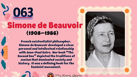 Simone de Beauvoir (1908–1986)| TOP 150 Women That CHANGED THE WORLD | Short Biography