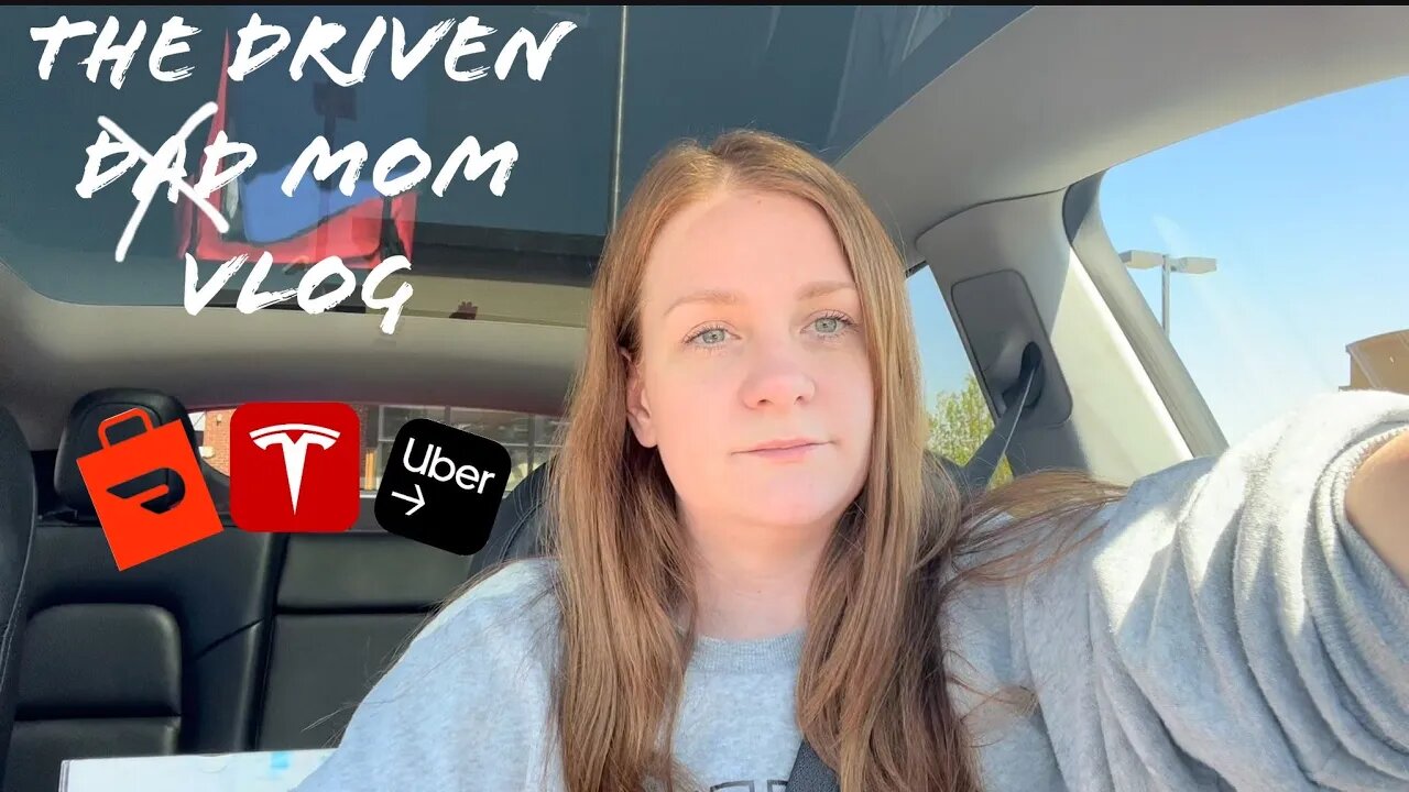 The Driven Mom Drives A #Tesla Model Y Can She Make $375 with #Uber and #Doordash 4/25/22 Vlog