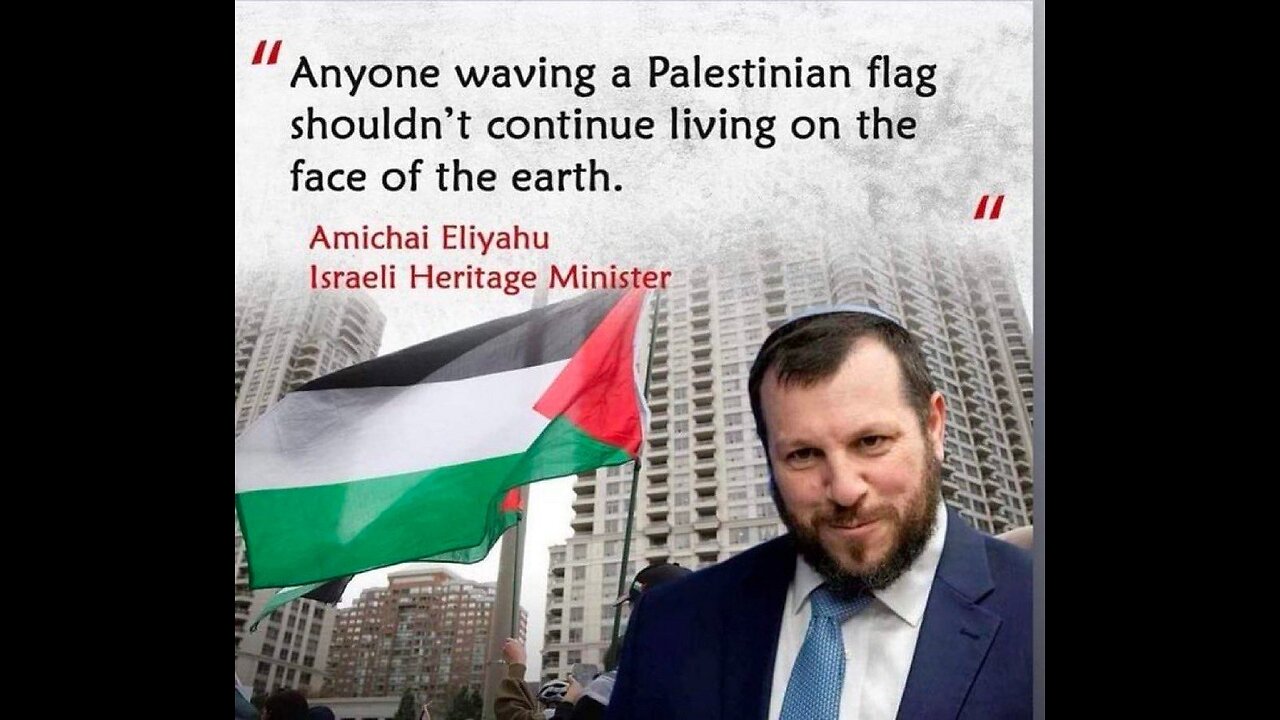 "How many dead Palestinians be enough?"... "All of them". 🤮🤮🤮