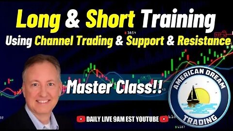 Master Class - Long & Short Training With Channel Trading & Support & Resistance In The Stock Market