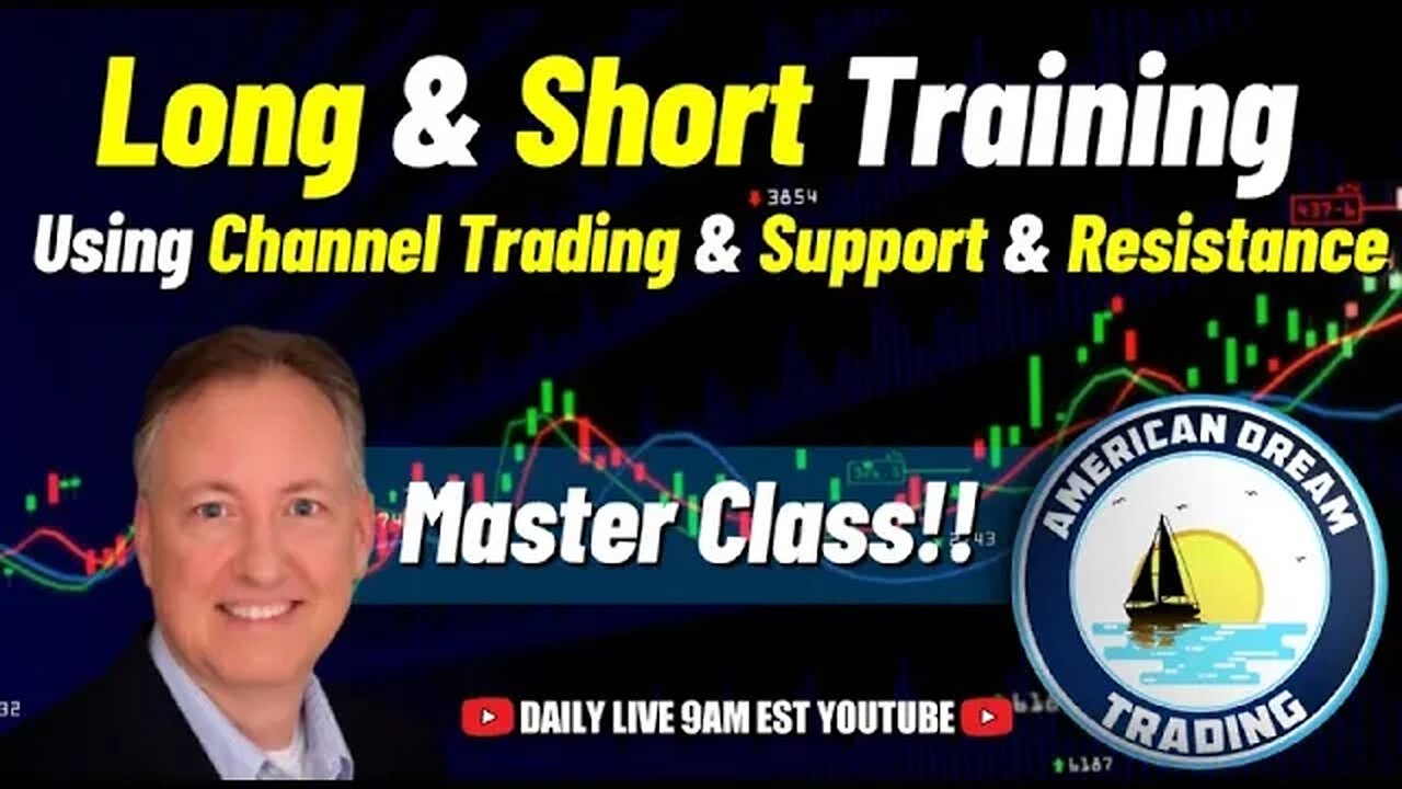 Master Class - Long & Short Training With Channel Trading & Support & Resistance In The Stock Market