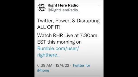 Watch RHR Live This Morning at 7:30am EST!
