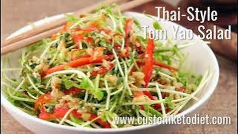 Thai Style Tom Yao Salad.