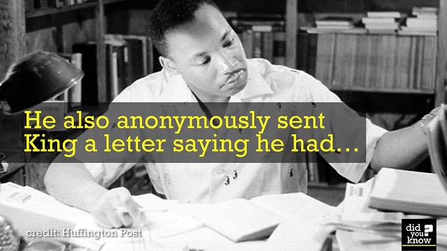 The FBI Tried to Blackmail MLK Jr. Into Killing Himself