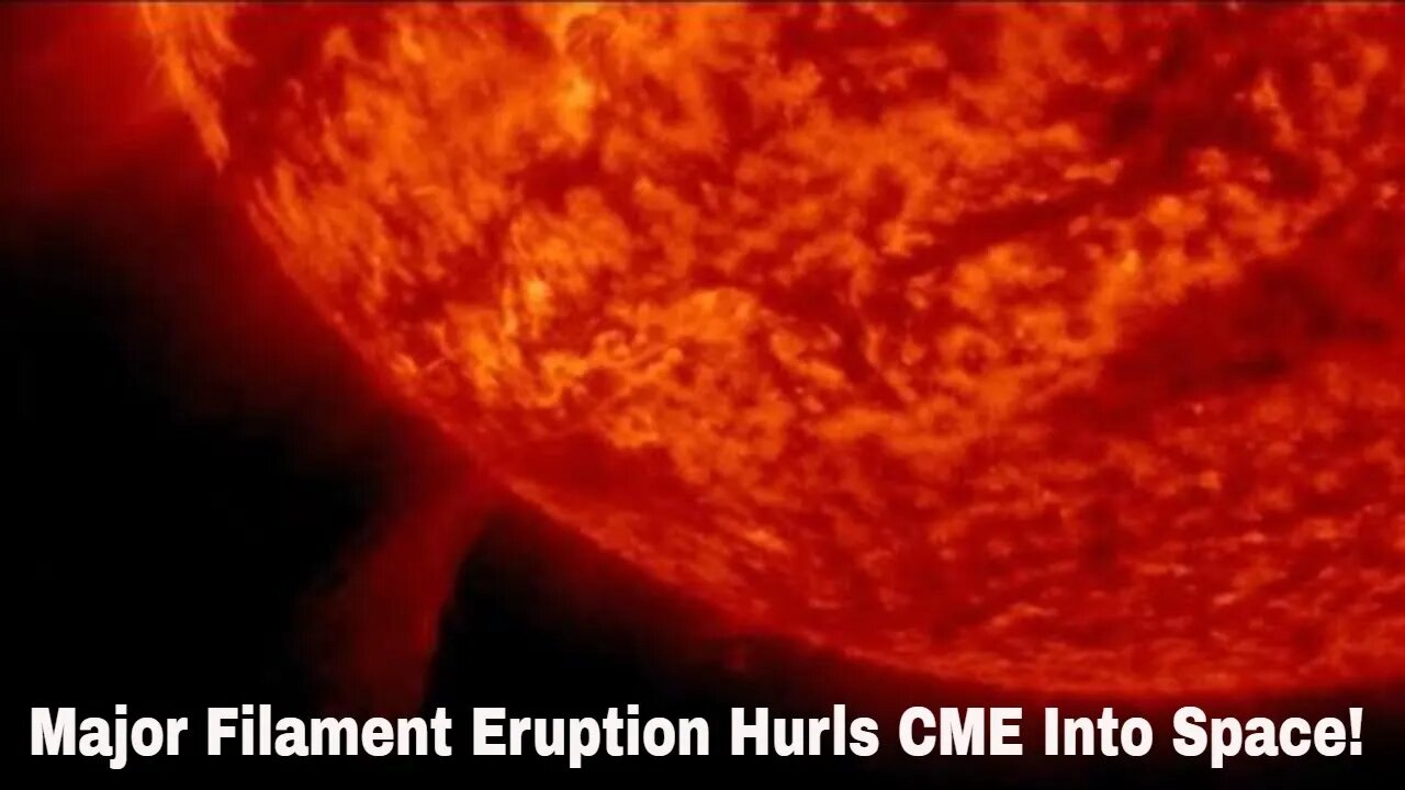 Major Filament Eruption Expels Sizable CME From Our Sun!