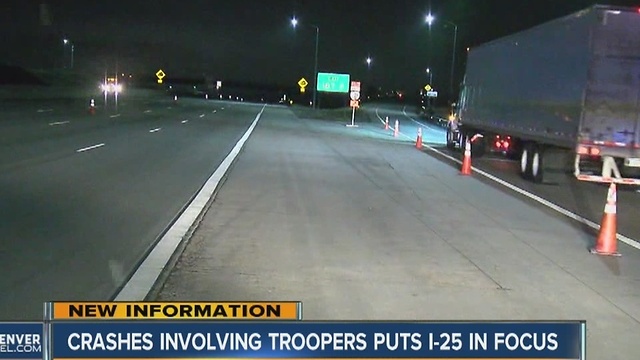 Crashes involving troopers puts I-25 in focus