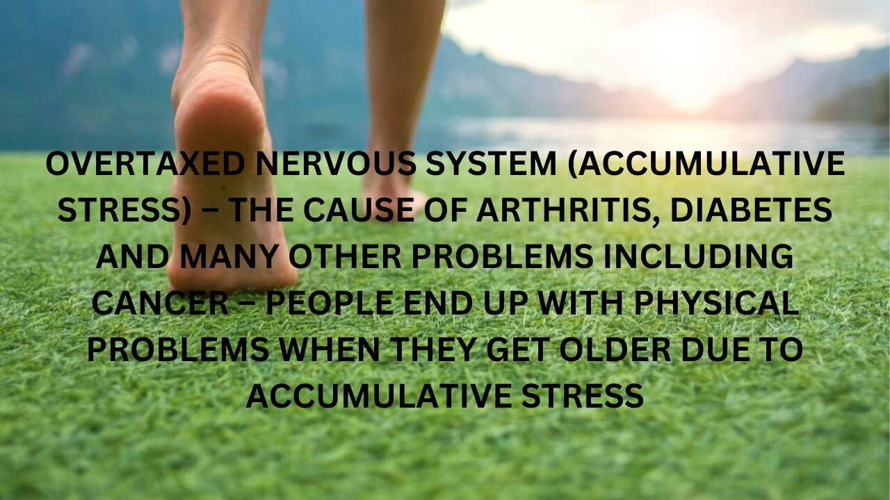 GROUNDING IS A NECESSITY IF WE WISH TO BE HEALTHY