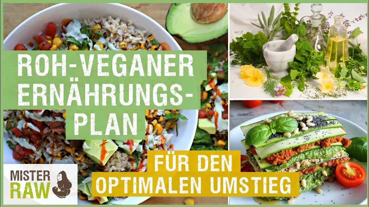 Roh veganer Ernährungsplan für den optimalen Umstieg