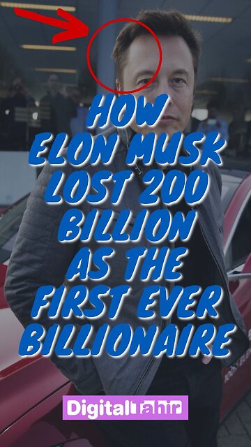 How Elon Musk lost 200 billion as the first ever Billionaire #shorts