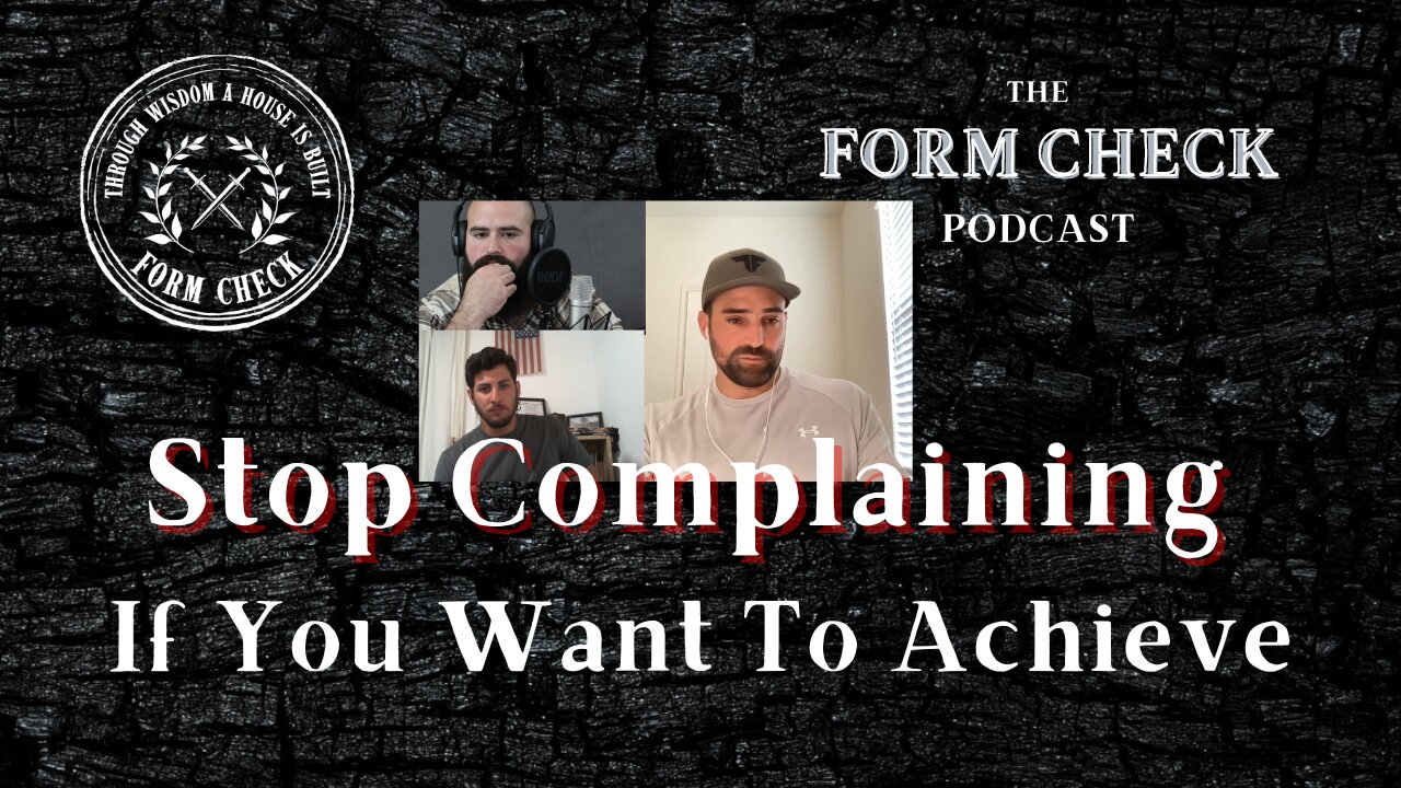 Stop Complaining if You Want to Achieve Anything