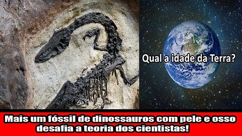 Mais um fóssil de dinossauros com pele e osso desafia a teoria dos cientistas!