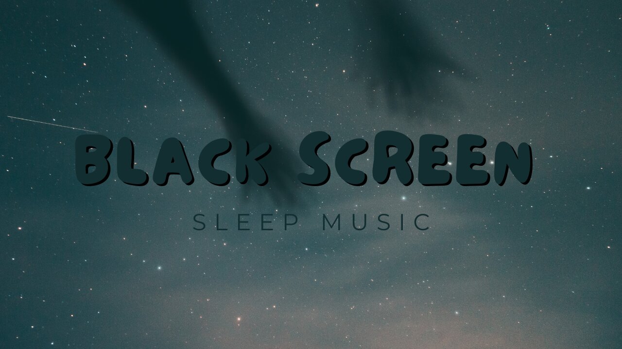 8 Hour Calming music & Ambience sounds with dark screen, Relax, Reduce anxiety, sleep, low light