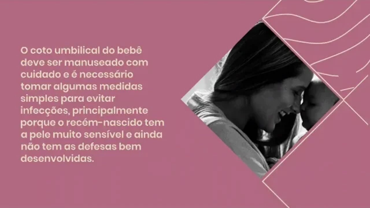 Como cuidar do coto umbilical do Bebê