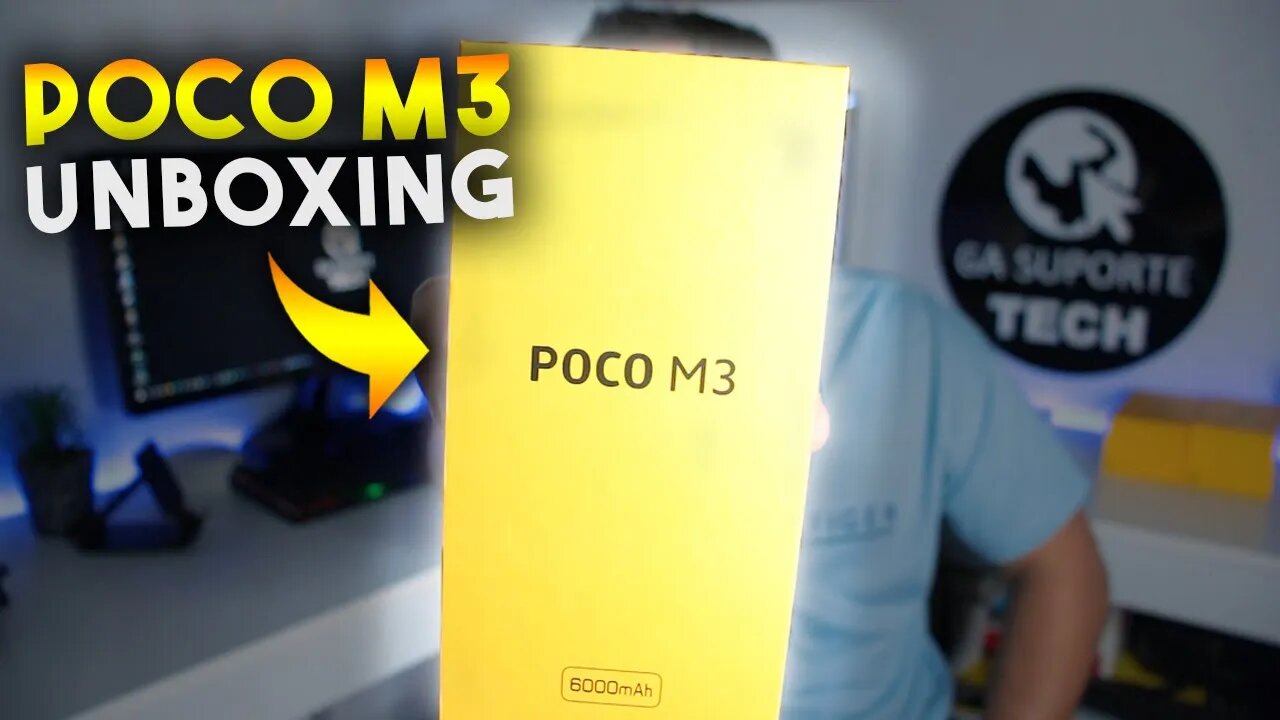 POCO M3 - O BARATINHO da XIAOMI! Unboxing e Impressões