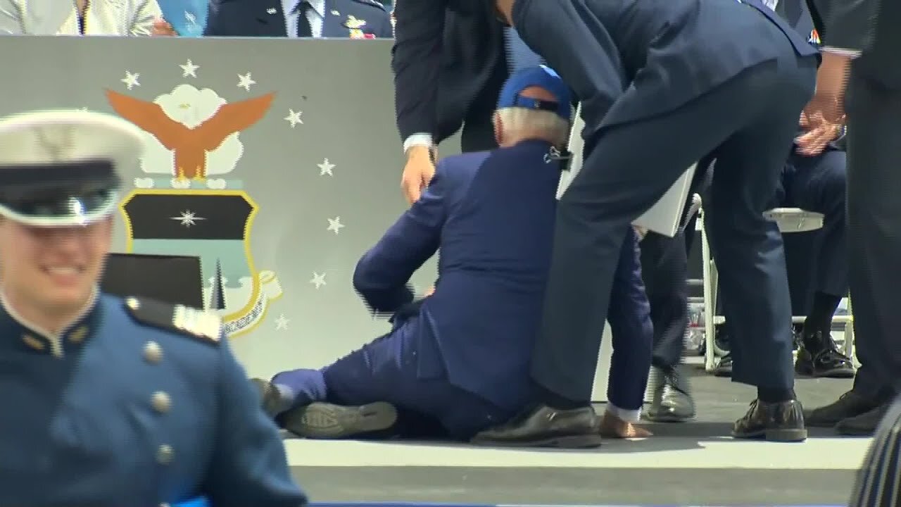 Watch: President Biden Falls During Air Force Commencement Ceremony