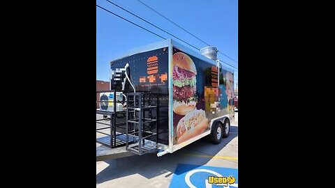 Loaded 2023 - 8' x 16' Mobile Kitchen | Food Concession Trailer w/ Pro-Fire Suppression