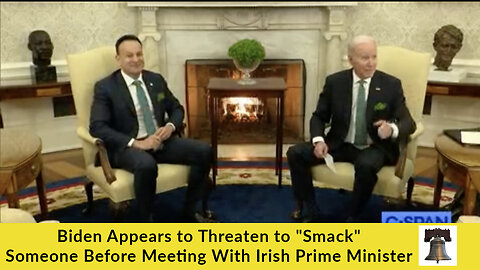 Biden Appears to Threaten to "Smack" Someone Before Meeting With Irish Prime Minister