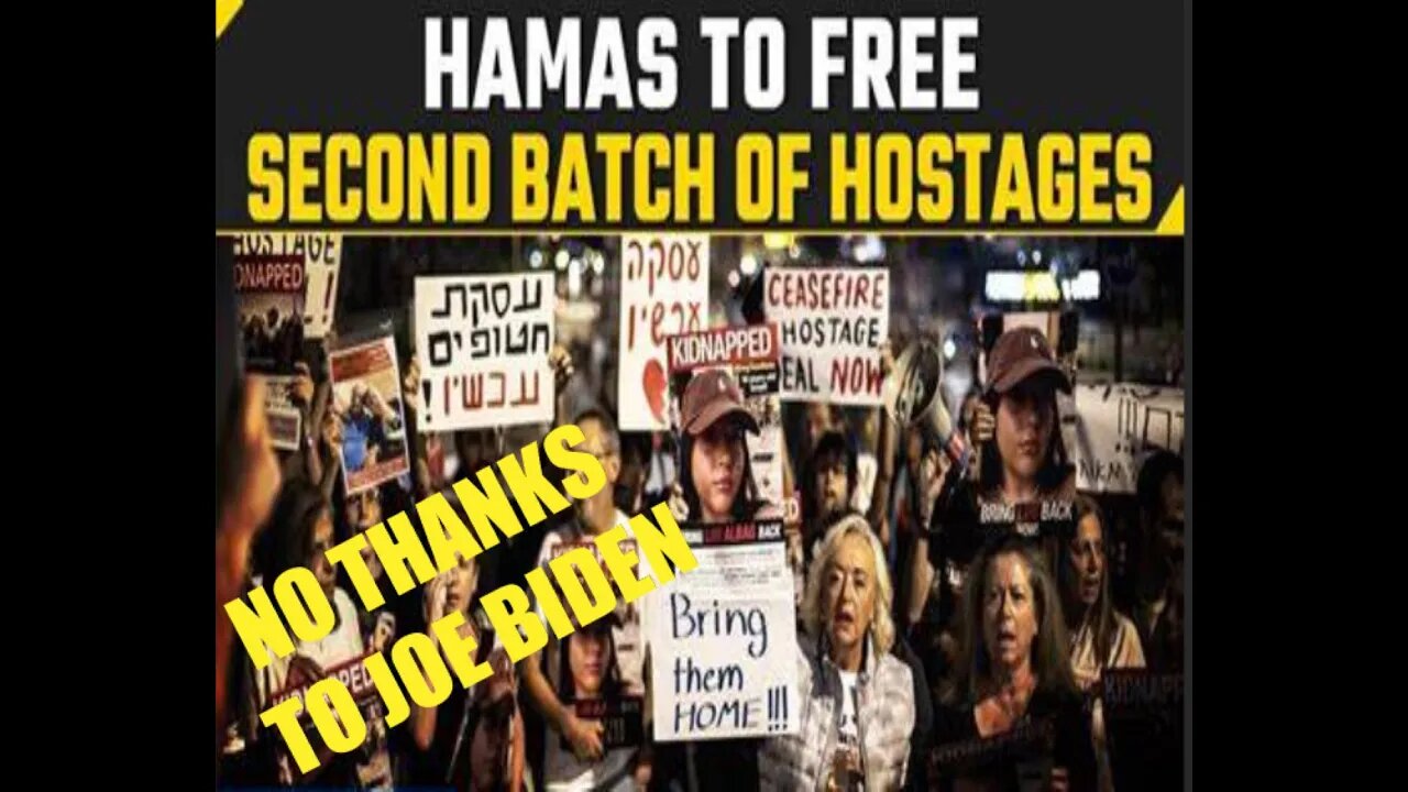 BIDEN'S HAS NOTHING TO DO WITH ISRAELI AND HAMAS NEGOTIATIONS TOWARD HOSTAGE RELEASE!!!!