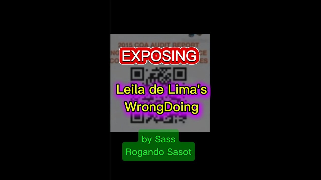 Exposing Delima's Wrongdoings