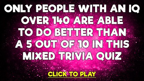 Mixed Trivia Quiz