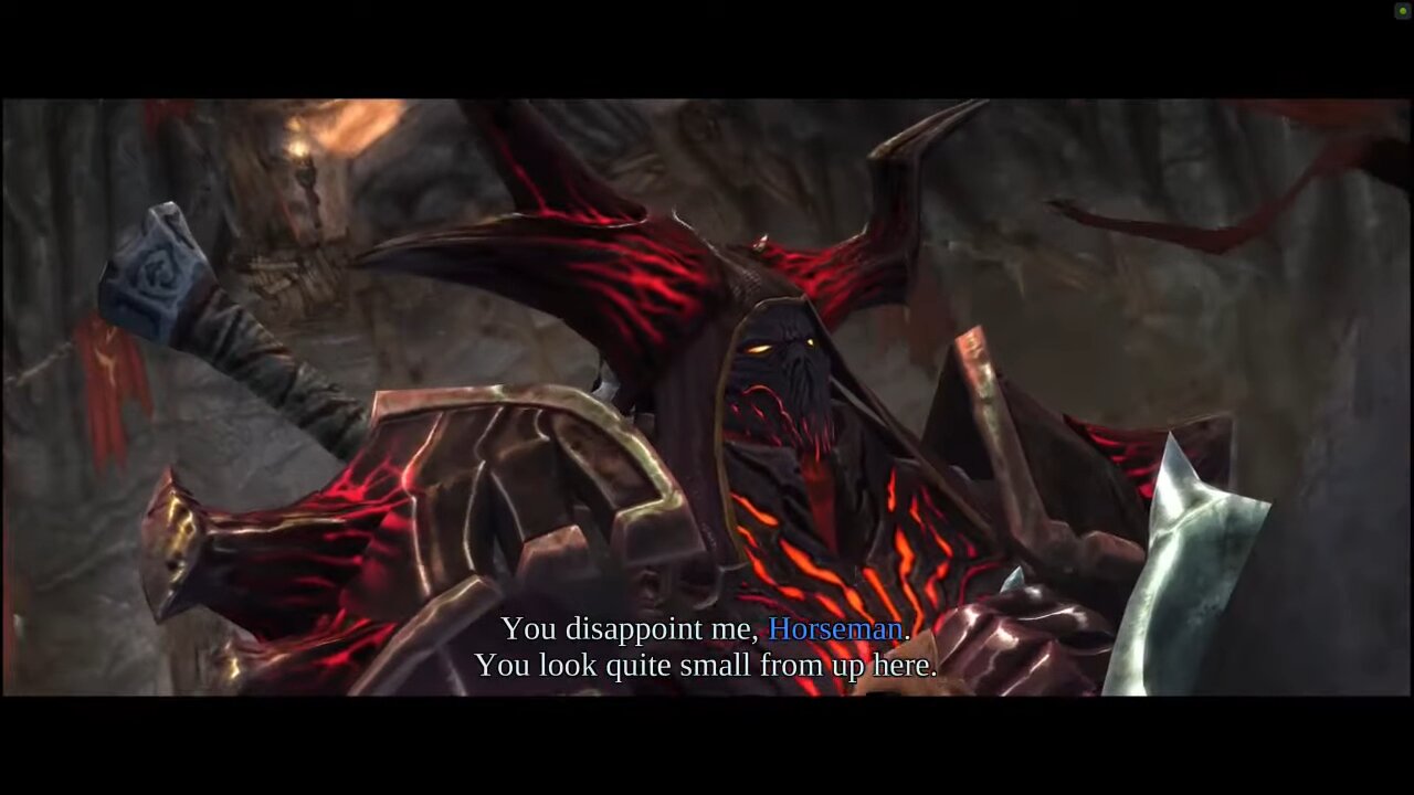 arena all dialogue cutscenes Darksiders Warmastered Edition