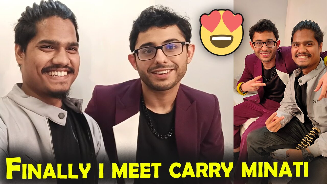 Finally i meet carry minati 😍😍😍 || vloging with @CarryMinati