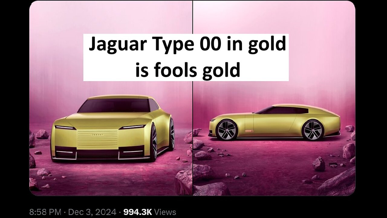 Jaguar Type 00 in Parisian Gold is roasted