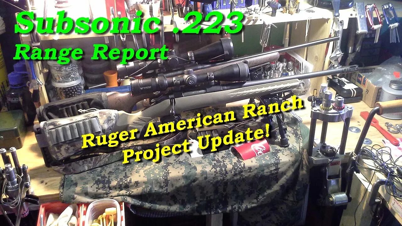Subsonic .223 loads, Ruger American Ranch Rifle, Rotary Magwell Install, & misc. project update.