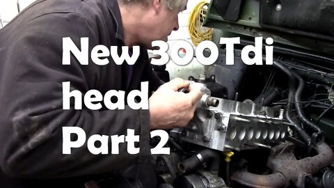 300Tdi head replacement. Part 2. Getting the block, head gasket and air cleaner bracket ready