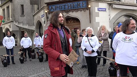 Nicolas A. Rimoldi vor Gericht: Kundgebung am 11.11.2022 in Luzern