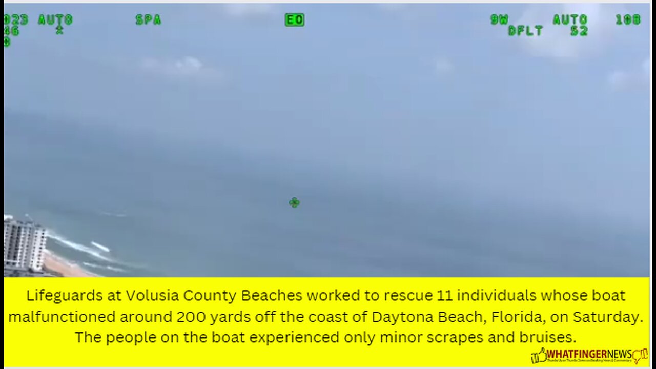 Lifeguards at Volusia County Beaches worked to rescue 11 individuals whose boat malfunctioned