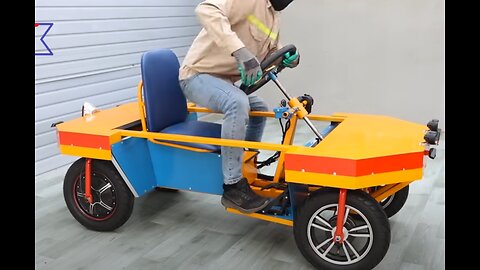 Mini Electric Car With Unique Driving System