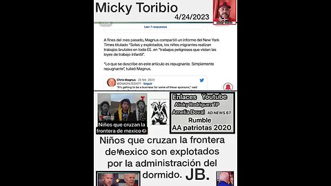 NIÑOS QUE CRUZAN FRONTERA DE MEXICO SON EXPLOTADOS POR LA ADMINISTRACIÓN BIDEN